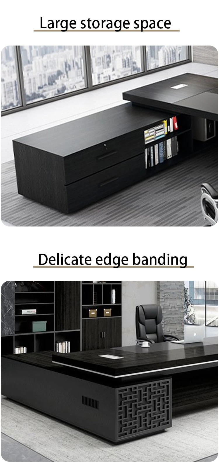 High Quality Modern Luxury Modern Office Furniture Latest Office Desk Solid Wood Office Table