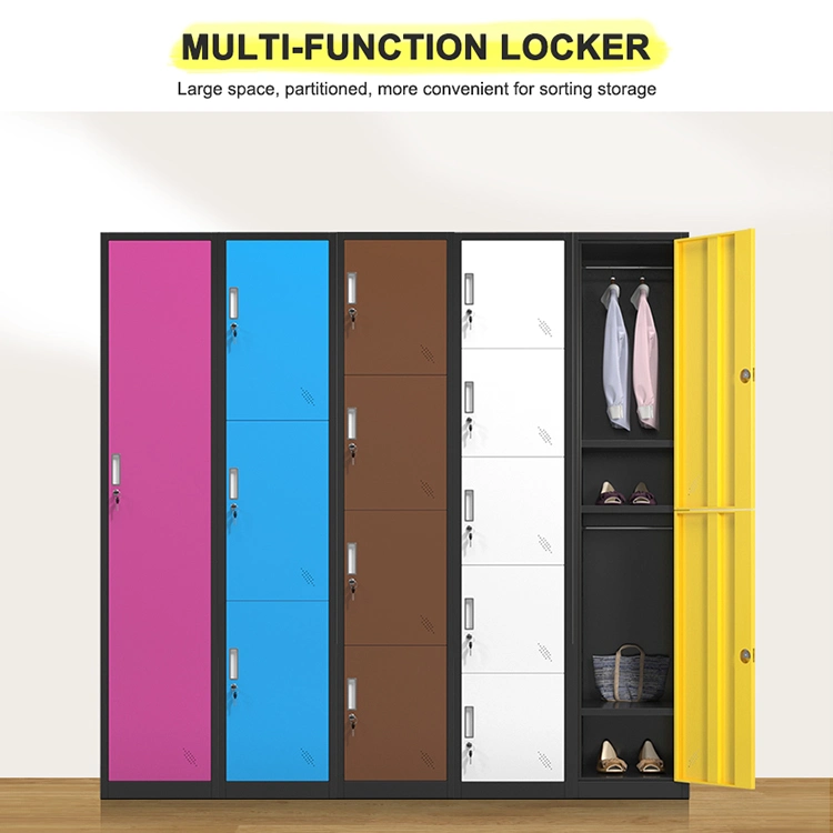 Cartmay Lockers Metal Steel Smart Lock Gym Storage Password Filing