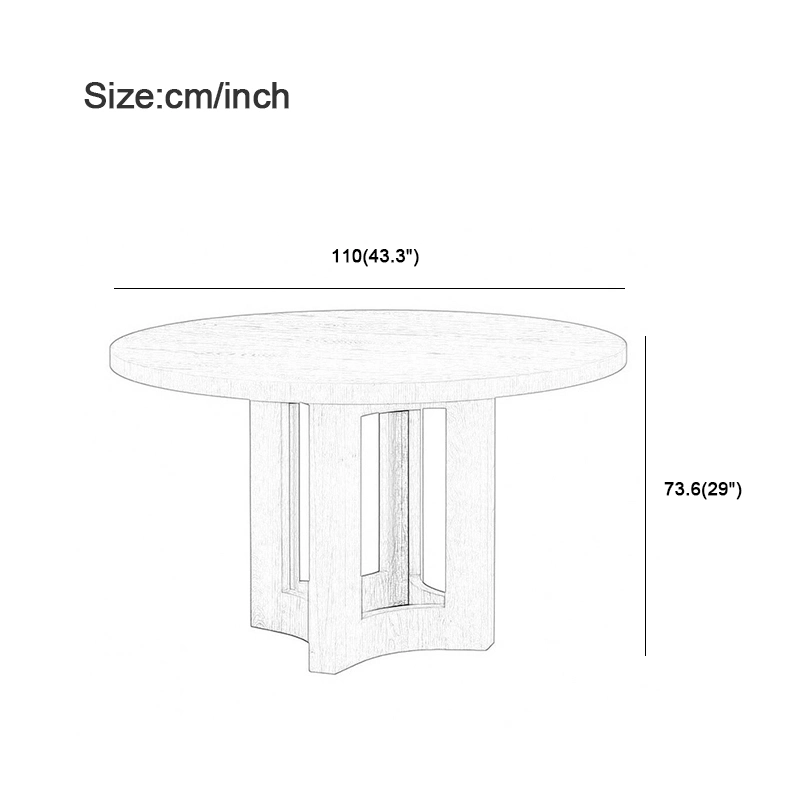 Factory Custom Villa Reception Table Modern Hotel Room Round Writing Desk Table