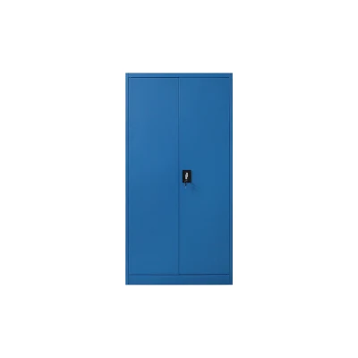 Metallblauer Kleiderschrank, Stahlschrank, Aufbewahrung, Aktenschrank