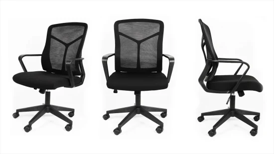 Amazon Home-Office-Schreibtischstühle, ergonomischer Netzstuhl mit Lordosenstütze, höhenverstellbarer, drehbarer Computer-Arbeitsstuhl