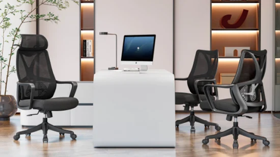 Sillas De Oficina Ergonomischer Computer-Netzschreibtisch, Aufgaben- und Konferenzdrehstuhl, grundlegende Anpassung, Büromöbel, Executive Chaise De Bureau-Bürostühle